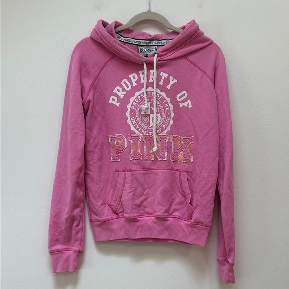 Victoria’s secret Pink Vintage Y2K University of Pink Hoodie Size Small 2008 - Picture 1 of 4